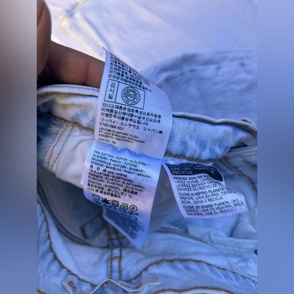 Levi’s Ribcage Straight Ankle Jeans in Light Blue Stone Wash | Sz 29 - Picture 5 of 5